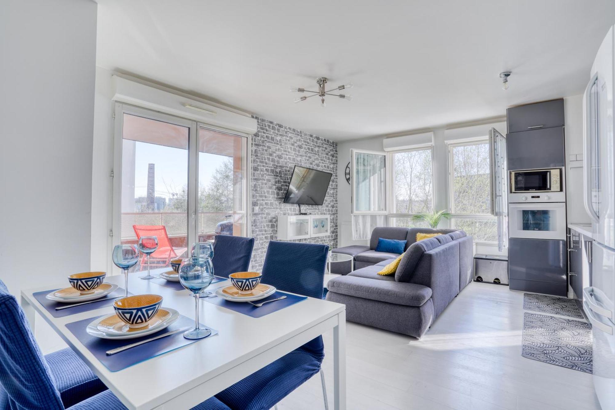 "Le Serenity ", Appartement Spacieux ,Balcon, Parking Prive Gratuit, Netflix, Proche Cdg Et Stade De France Stains Extérieur photo